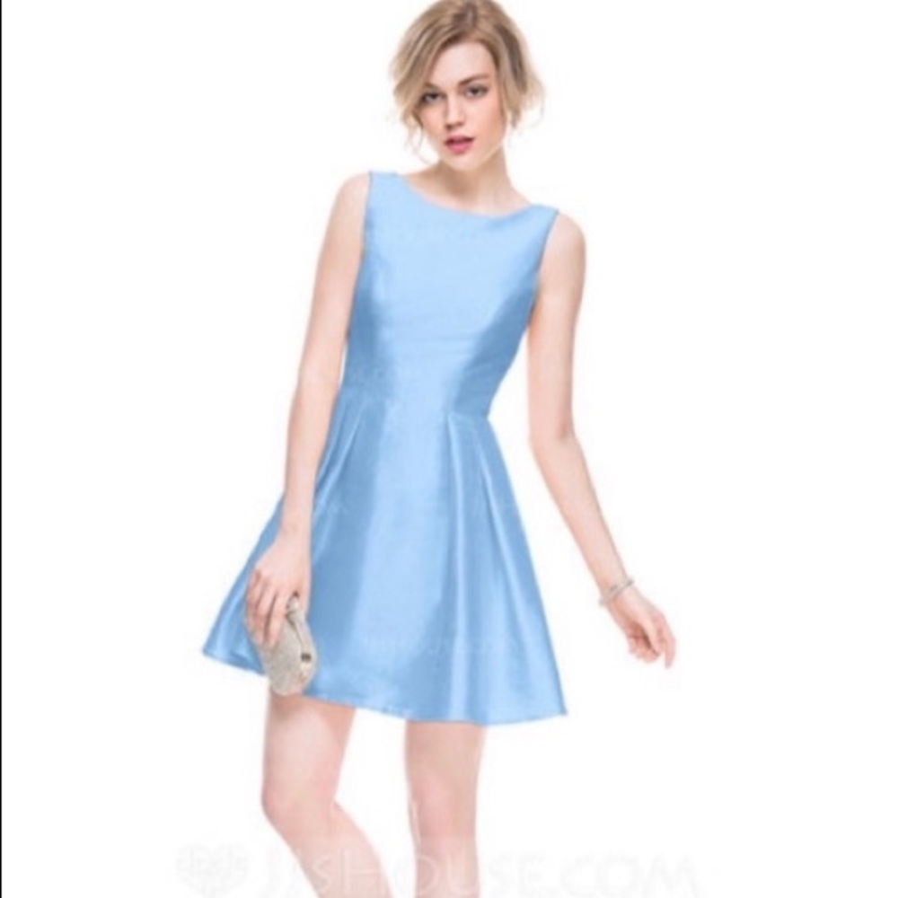 NWT powder blue satin princess dress